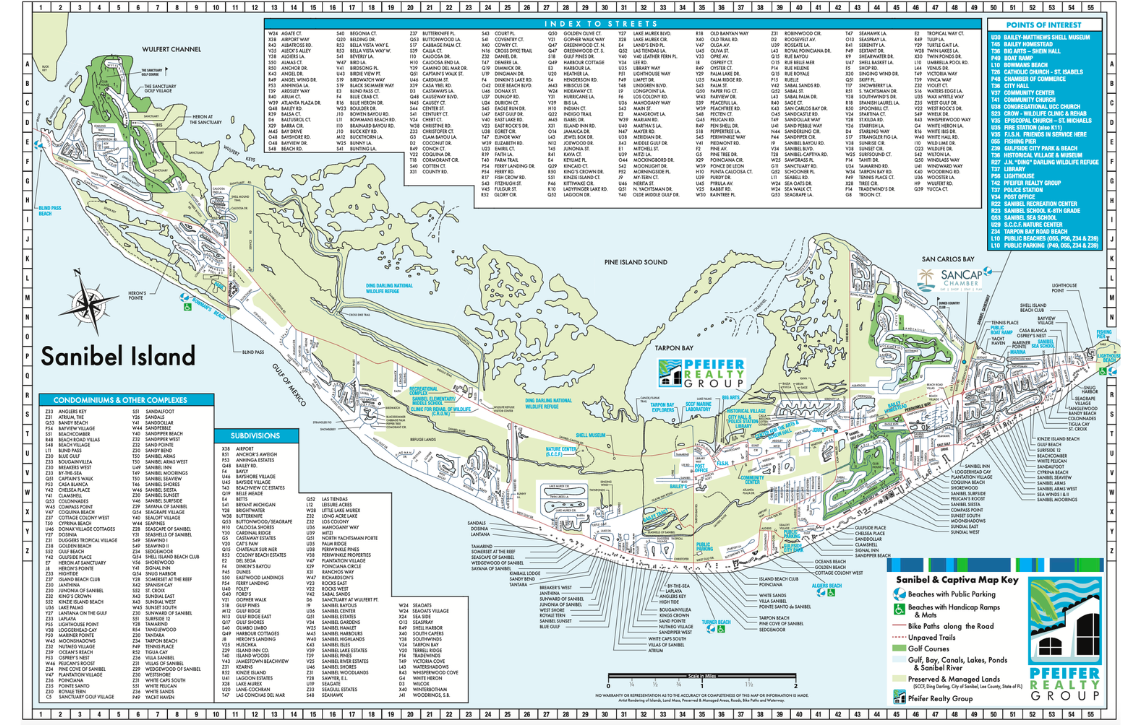 Sanibel Condominium Communities Map.png